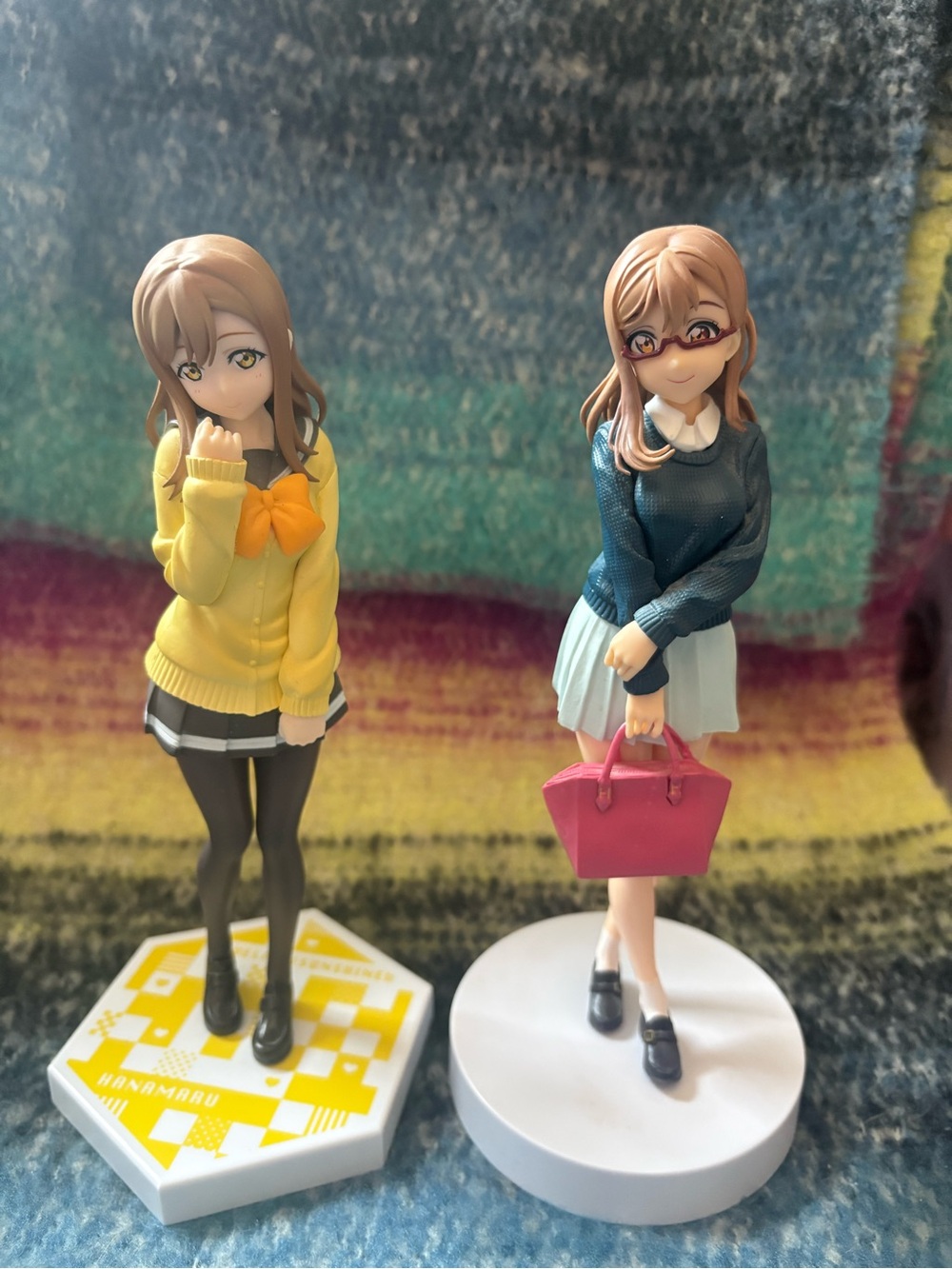 4 anime figurines